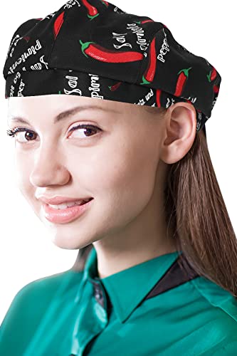 XINFU Chef Work Unisex Adult Printing Chef Hat Beret Party Accessory