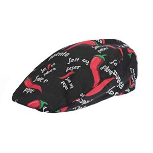 XINFU Chef Work Unisex Adult Printing Chef Hat Beret Party Accessory