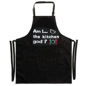 boshiho aprons for men women with pockets, grilling bbq chef apronsthanksgiving,christmas,birthday cooking gifts for dad, husband,brother, boyfriend,mom