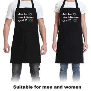 boshiho Aprons for Men Women With Pockets, Grilling BBQ Chef ApronsThanksgiving,Christmas,Birthday Cooking Gifts for Dad, Husband,Brother, Boyfriend,Mom