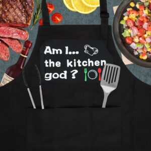 boshiho Aprons for Men Women With Pockets, Grilling BBQ Chef ApronsThanksgiving,Christmas,Birthday Cooking Gifts for Dad, Husband,Brother, Boyfriend,Mom