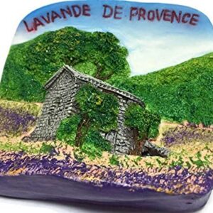 ES Routes Lavande De Provence Lavender France Fridge Magnet 3D Souvenir Set Collection Resin MG-101