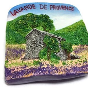 ES Routes Lavande De Provence Lavender France Fridge Magnet 3D Souvenir Set Collection Resin MG-101