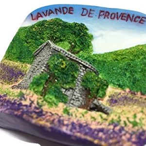 ES Routes Lavande De Provence Lavender France Fridge Magnet 3D Souvenir Set Collection Resin MG-101