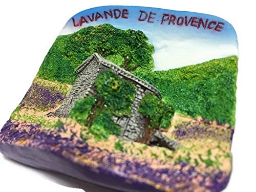 ES Routes Lavande De Provence Lavender France Fridge Magnet 3D Souvenir Set Collection Resin MG-101