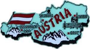 austria - country magnet