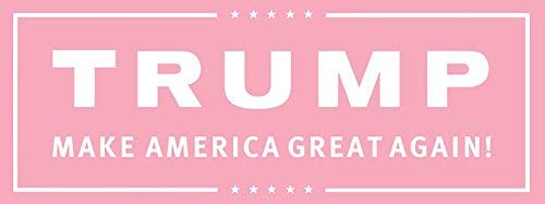 MAGNET Preppy Pink Trump Make America Great Magnetic Car Sticker Decal Refrigerator Metal Magnet Vinyl 5"