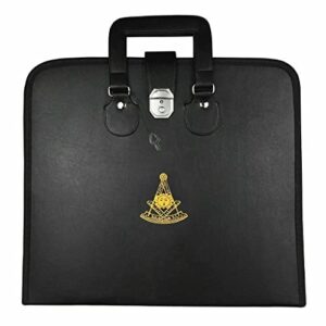 masonic mm/wm and provincial full dress apron past master cases blue free size