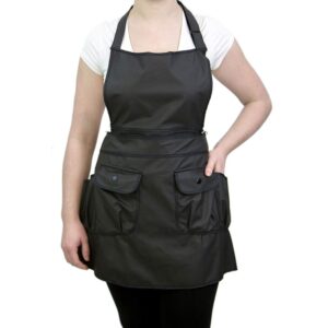 charlene courtney convertible zip apron #9044 (black)