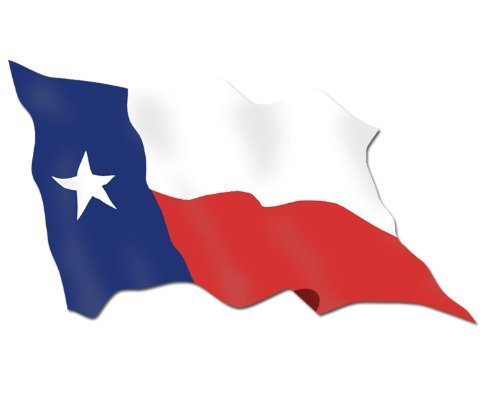 GHaynes Distributing Waving State Flag of Texas Sticker Decal (car Decal) 3 x 5 inch