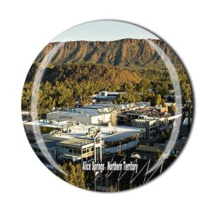 alice springs northern territory australia fridge magnet crystal tourist souvenir gift collection refrigerator magnetic sticker