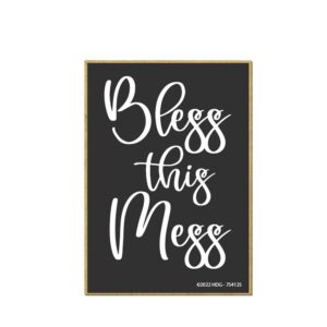 honey dew gifts, bless this mess, 2.5 inch by 3.5 inch, made in usa, funny fridge, locker decorations, refrigerator magnets, fridge magnet, decorative magnets, funny magnets, mom magnet