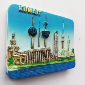 3D Grand Mosque of Kuwait Souvenir Fridge Magnet,Home & Kitchen Decoration Kuwait Refrigerator Magnet