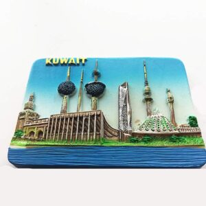 3D Grand Mosque of Kuwait Souvenir Fridge Magnet,Home & Kitchen Decoration Kuwait Refrigerator Magnet