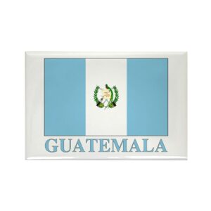 cafepress guatemala flag rectangle magnet, 3"x2" refrigerator magnet
