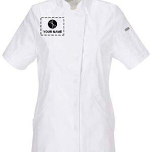 Chef Works Custom Womens Springfield White Chef Coat - M