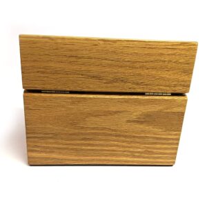 Lehman's Wooden Recipe Box Holds 300 3" x 5" Recipe Cards in Handcrafted Oak Wood Box