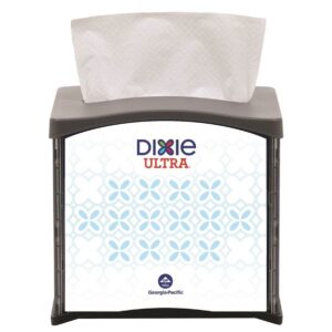 dixie ultra tabletop interfold napkin dispenser (formerly easynap) by gp pro (georgia-pacific), black, 54527, holds 300 napkins, 5.900" w x 7.480" d x 6.640" h