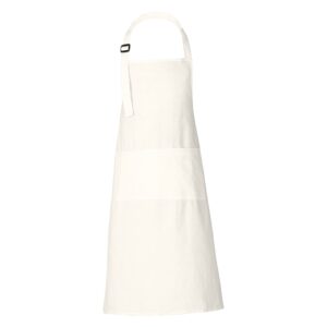 rajrang chef apron for women men with pockets cotton kitchen cooking long aprons marshmallow 35x27 inches