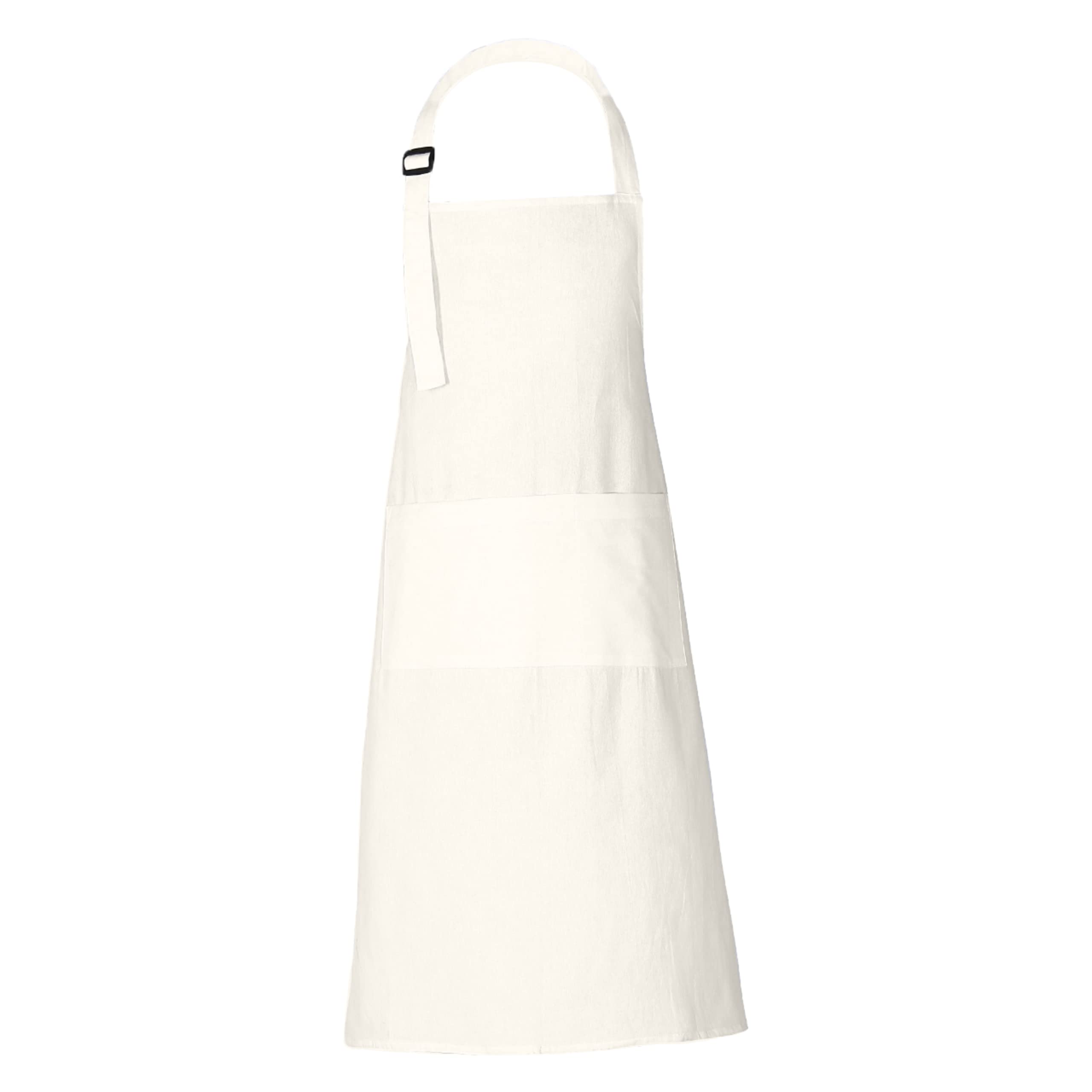 RAJRANG Chef Apron for Women Men with Pockets Cotton Kitchen Cooking Long Aprons Marshmallow 35x27 Inches