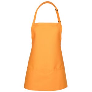 fame® 3 pocket bib apron - f10 - mango (wfa82612ma)
