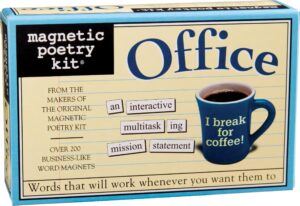 magnetic poetry - office kit - words for refrigerator - write poems and letters on the fridge - made in the usa