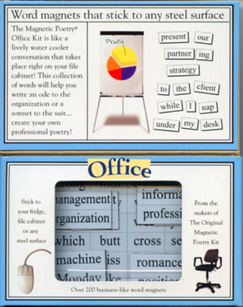 Magnetic Poetry - Office Kit - Words for Refrigerator - Write Poems and Letters on the Fridge - Made in the USA