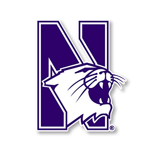 Northwestern University Wildcats 4 Inch Vinyl Mascot Magnet Officially Licensed Collegiate Product