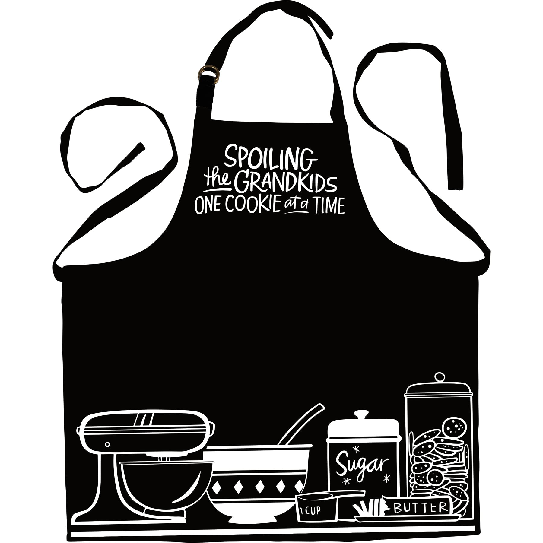 Primitives by Kathy Spoiling The Grandkids One Cookie At A Time Decorative Apron