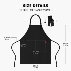 XBPDMWIN Grill Apron for Men - Dad Gifts from Daughter, Son - Funny Fathers Day, Birthday Gifts for Dad, Husband, Father in Law, Step Dad, Best Dad - Grilling Aprons for Men with 2 Pockets