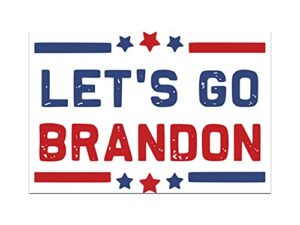 funny tool box magnet sign - 4x6 in. fjb let's go brandon red white and blue stars