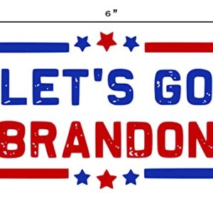 Funny Tool Box Magnet Sign - 4x6 in. FJB Let's Go Brandon Red White and Blue Stars