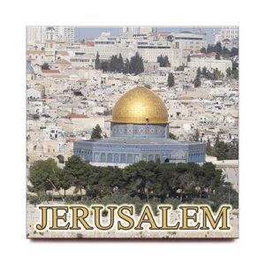 jerusalem dome of the rock square fridge magnet israel travel souvenir