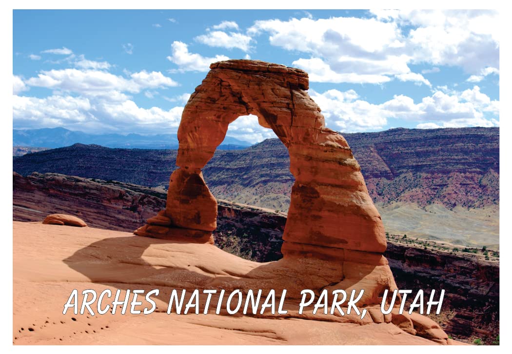 Arches National Park, Utah, Mountains, National Monument, Souvenir 2 x 3 Photo Fridge Magnet