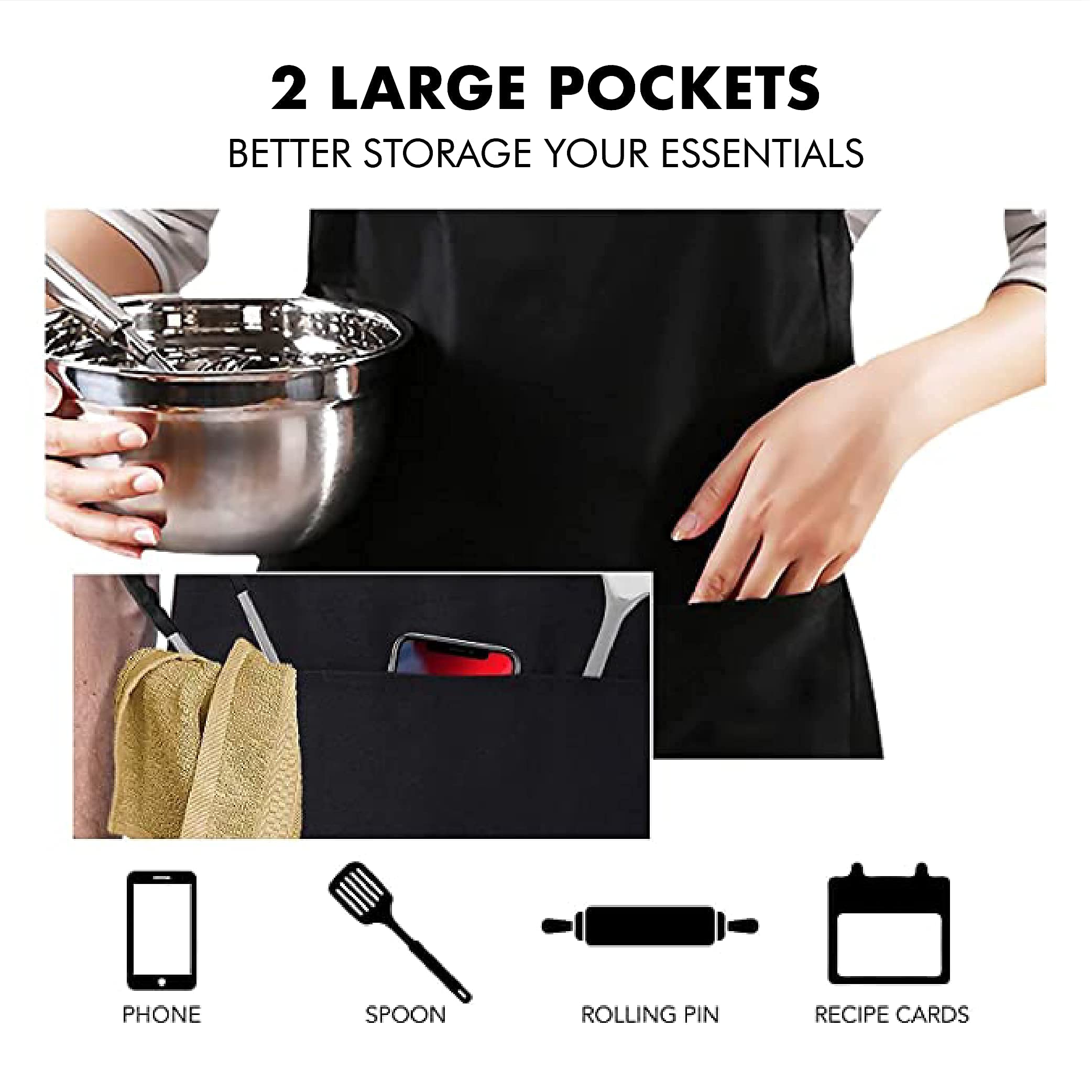 XBPDMWIN Aprons for Men Funny, Men's BBQ Aprons Cooking with A Chance of Drinking, Fully Adjustable, Two Pockets, Extra Long Ties