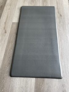 3/4 inch anti fatigue floor mat extra large 39" x 20", thick gray