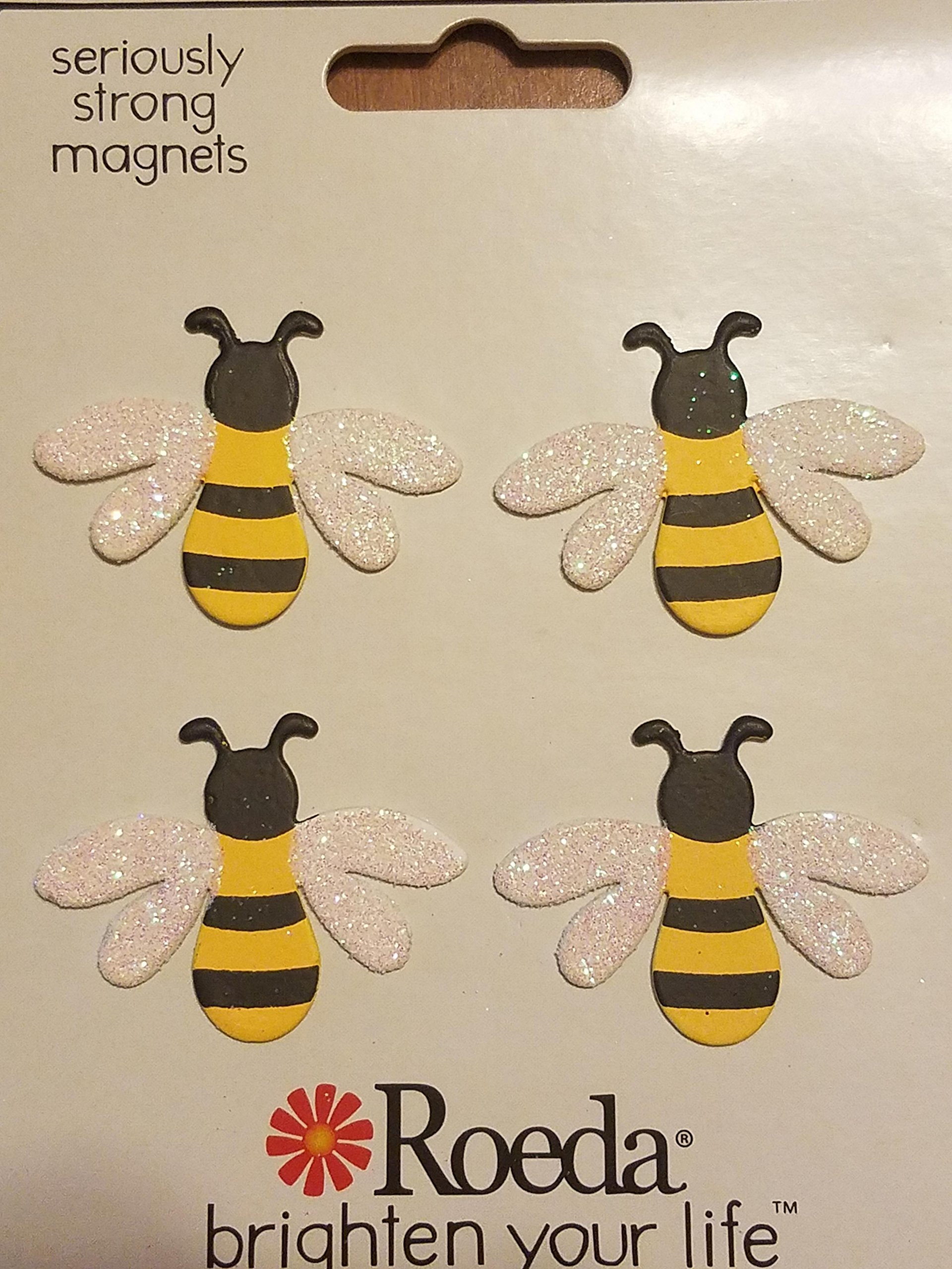 Embellish Your Story 22005Y Bee Magnets Set of 4