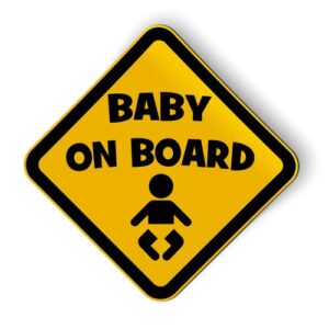 baby on board - magnet - car fridge locker - select size