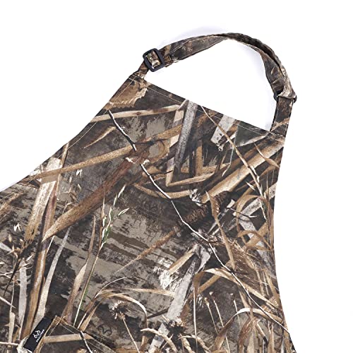 VISI-ONE Max 5 Camo Bib Apron with Large Square Pocket & Adjustable Neck Band