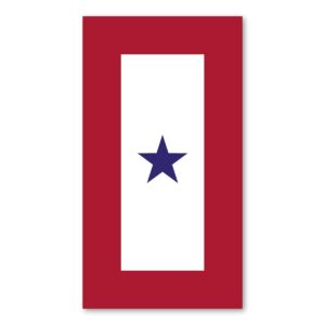 blue star serice flag (1 flag) magnet by magnet america is 5.5" x 3" made for vehicles and refrigerators