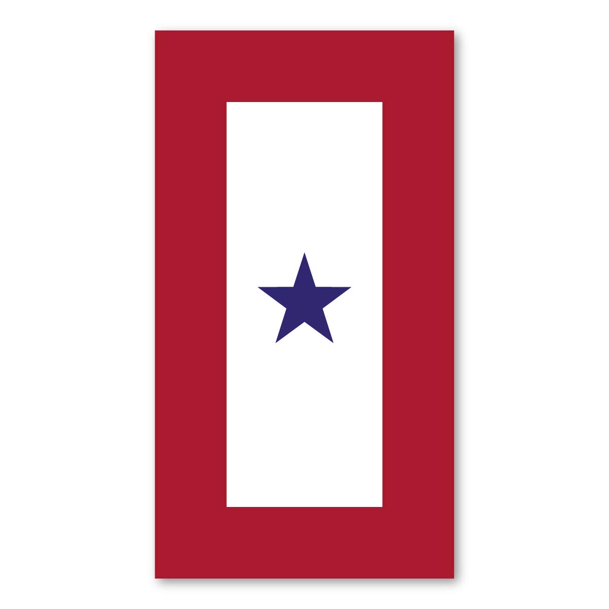 Blue Star Serice Flag (1 Flag) Magnet by Magnet America is 5.5" x 3" Made for Vehicles and Refrigerators