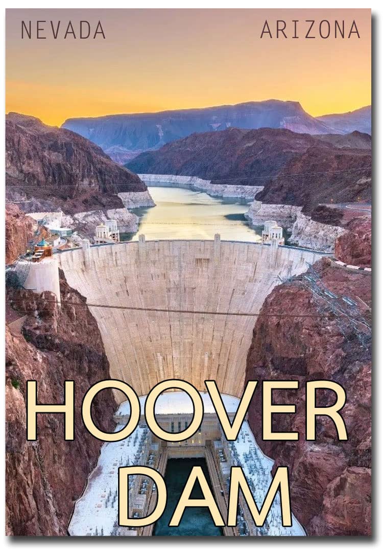 Hoover Dam, Arizona-Nevada Travel Refrigerator Magnet Size 2.5" x 3.5"