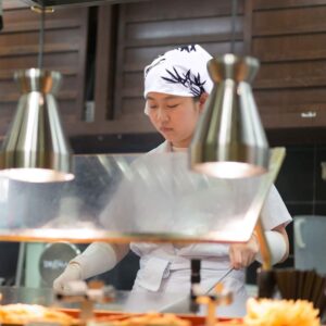 YARNOW Japanese Sushi Chef Hat Waiter Cook Chef Cap Skull Cap for Home Kitchen Restaurants (B)