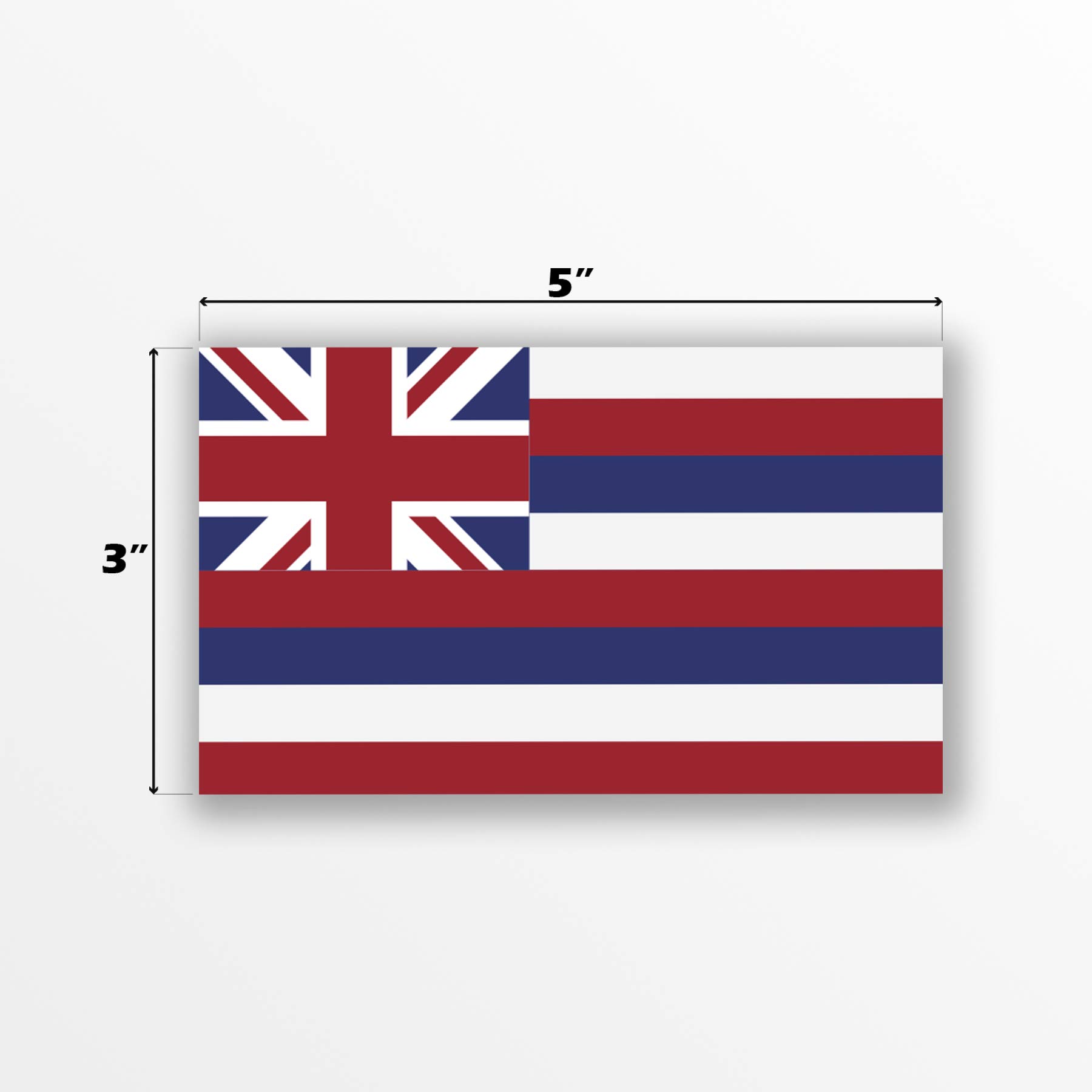 Hawaii State Flag Magnet | 5-Inches by 3-Inches | Premium Quality Heavy Duty Magnet | MagnetPD317