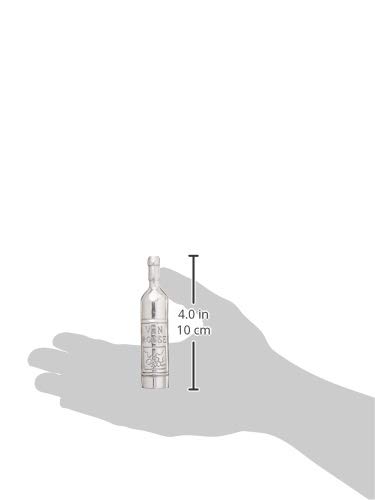 Mariposa Wine Bottle Napkin Weight, One Size, Silver