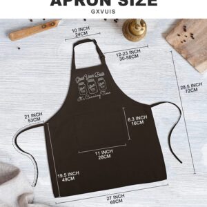 GXVUIS Grab Your Balls It's Canning Time Aprons for Women with 2 Pockets Waterproof Adjustable Bib Kitchen Cooking BBQ Apron Brown