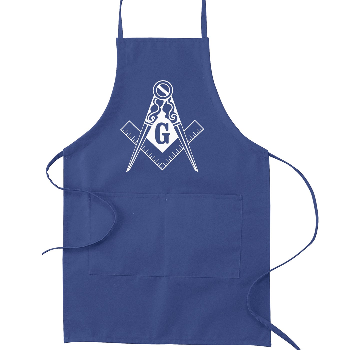 Traditional Square & Compass Masonic Cooking Kitchen Apron - [Royal]