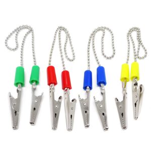 honbay 4pcs dental bib holder clips ball chain napkin clips