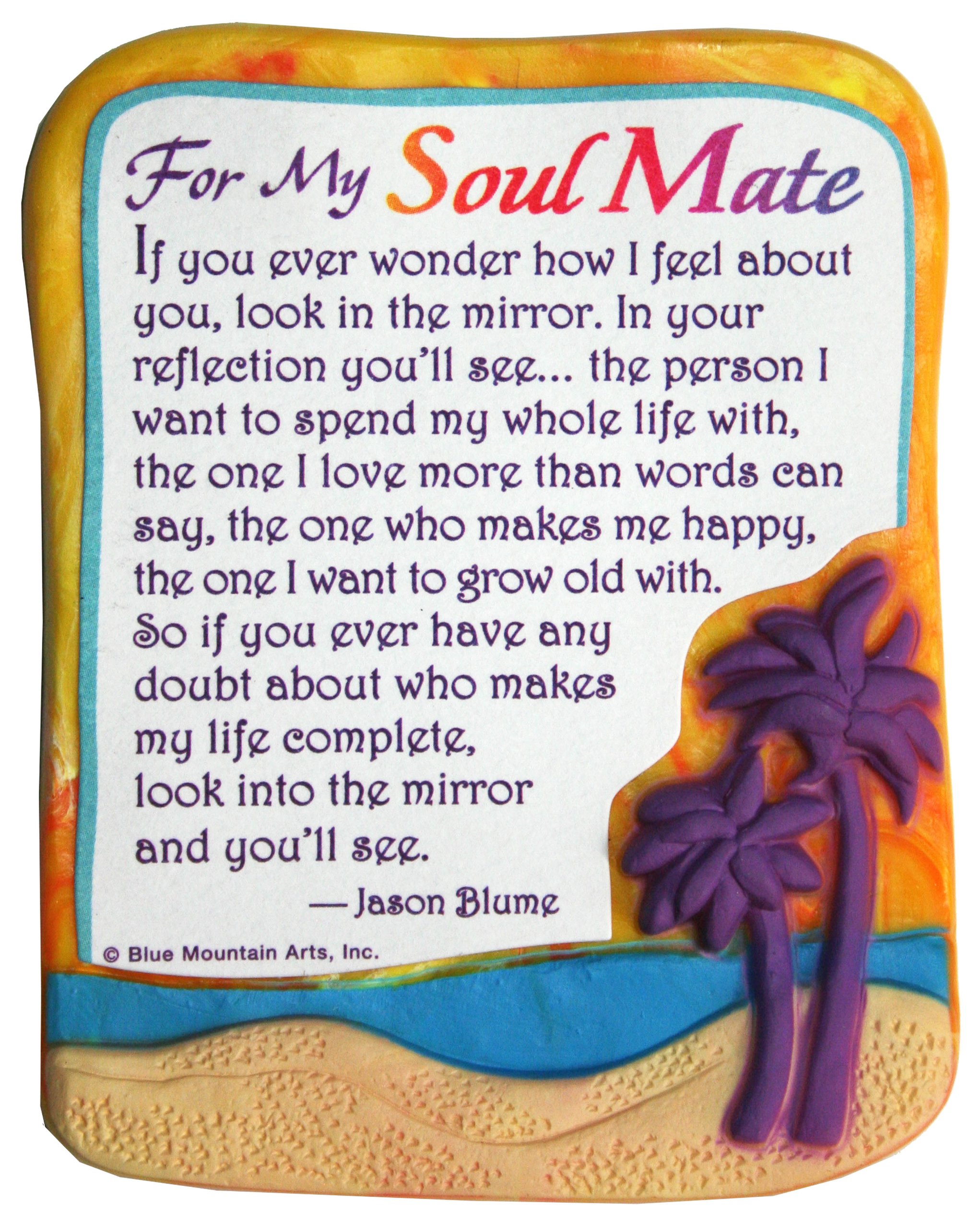 Blue Mountain Arts Love Refrigerator Magnet—Romantic Message for The Love of Your Life (for My Soul Mate) Small