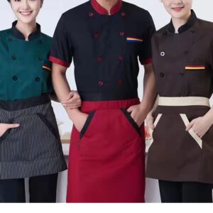 Personalized Chef Coat Short Sleeve Embroidered Chef Shirt Custom Food Service Uniform Chef Jacket for Men Women